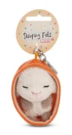 Plecaki - NICI 61611 Sleeping Pets breloczek owieczka w koszyczku, wierny towarzysz do plecaka lub torby, zawieszka do kluczy dla małych i dużych, 8 cm, biały - miniaturka - grafika 1