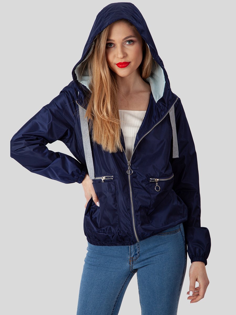 LEKKA PRZEJŚCIOWA KURTKA DAMSKA Z KAPTUREM