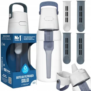 Butelka filtrująca bidon Dafi SOLID 0,5 L szary + 4 x filtry węglowy - Butelki filtrujące Butelka filtrująca bidon Dafi SOLID 0,5 L szary + 4 x filtry węglowy - Butelki filtrujące - miniaturka - grafika 1
