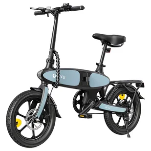 DYU C2 Electric Bike 250W Motor 48V 7 5Ah Battery 16*2 5-inch Tires 25km/h Max Speed 40km Range Dual Disc Brakes LED Dis - Rowery elektryczne - miniaturka - grafika 1