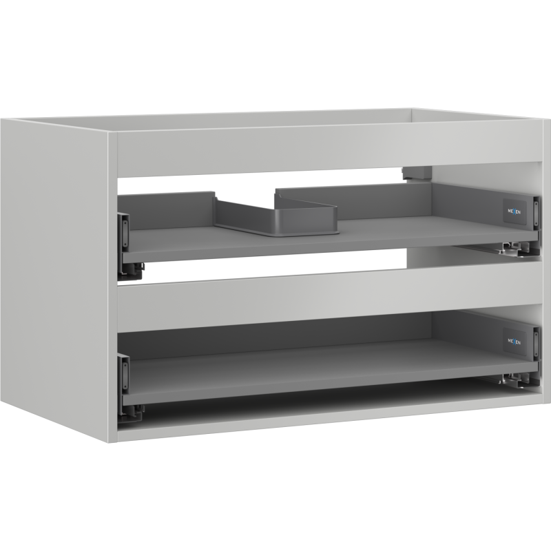 Mexen Box-A korpus szafki podumywalkowej 80 cm, 2 szuflady, szary mat - 91AX0-0800-470-2-62