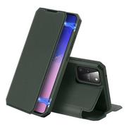 Etui i futerały do telefonów - Dux Ducis Skin X kabura etui pokrowiec z klapką Samsung Galaxy S10 Lite zielony - miniaturka - grafika 1