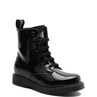 Buty dla dziewczynek - CALVIN KLEIN JEANS Botki | z dodatkiem skóry - miniaturka - grafika 1