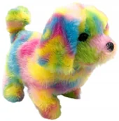 Zabawki interaktywne dla dzieci - Duży chodzący szczekający piesek na baterie pies z dźwiękiem wielokolorowy - miniaturka - grafika 1