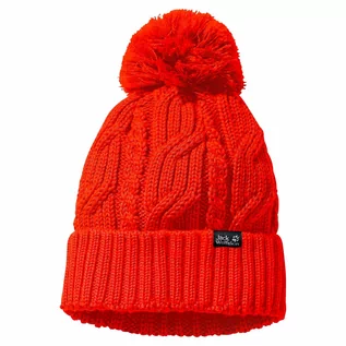 Czapki damskie - Czapka STORMLOCK POMPOM BEANIE flashing red - grafika 1