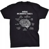 Koszulki męskie - Koszulka Mózg Ochroniarza Śmieszny Prezent - miniaturka - grafika 1