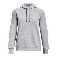 Bluzy damskie - Damska Bluza UNDER ARMOUR UA RIVAL FLEECE HOODIE 1379500-013 – Szary - miniaturka - grafika 1