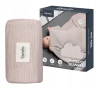 Koce i narzuty dla dzieci - Lionelo Kocyk Babmusowy Blanket Beige Sand - miniaturka - grafika 1