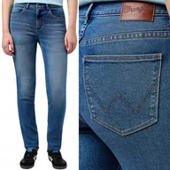 Spodnie damskie - Wrangler SLIM Raven PROSTE WYSOKIE DAMSKIE SPODNIE JEANSOWE W27 L32 - miniaturka - grafika 1