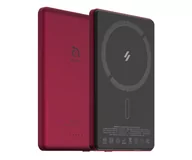 Powerbanki - Adam Elements Gravity C5 Magnetic Wireless (Ultra Slim) 5000mAh czerwony - miniaturka - grafika 1