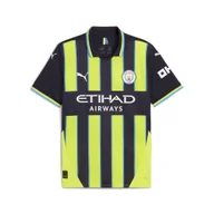 Koszulki sportowe męskie - Męska koszulka wyjazdowa Manchester City 24/25 PUMA New Navy Yellow Glow Blue - miniaturka - grafika 1