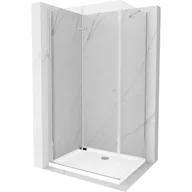 Kabiny prysznicowe - Mexen Lima kabina prysznicowa składana 100x90 cm, transparent, chrom + brodzik Flat - miniaturka - grafika 1