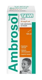 Teva Ambrosol 15mg/5ml 120 ml - Przeziębienie i grypa - miniaturka - grafika 1