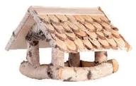 Klatki i wyposażenie dla ptaków - Karmnik dla ptaków kryty gontem wolnostojący nr 44 BRAPTA - miniaturka - grafika 1