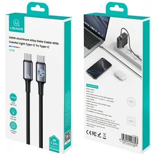 Kabel USAMS Huan Series SJ751 240W USB-C do USB-C 1,2 m tarnish - Kable USB - miniaturka - grafika 1