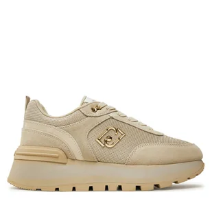 Sneakersy Liu Jo BF4143 PX027 Beżowy - Sneakersy damskie - miniaturka - grafika 1