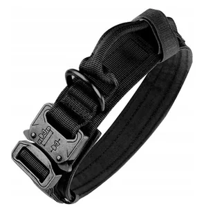 TAKTYCZNA OBROŻA DLA PSA MOCNA REGULOWANA KOŁNIERZ UCHWYT PIES POLICYJNY L - Obroże dla psów - miniaturka - grafika 1