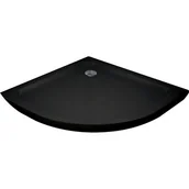 Brodziki prysznicowe - MEXEN SLIM + syfon 90x90 czarny 41709090 - miniaturka - grafika 1