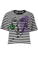 Portfele - DESIGUAL CZARNY T-SHIRT DAMSKI Z KRÓTKIM RĘKAWEM - miniaturka - grafika 1