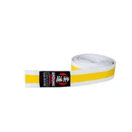 Kimona, stroje i obuwie - Pas do Judo dla dzieci marki Ground Game biało-żółty - miniaturka - grafika 1