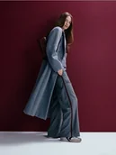 Spodnie damskie - Reserved - Szerokie spodnie z lampasami - szary - miniaturka - grafika 1