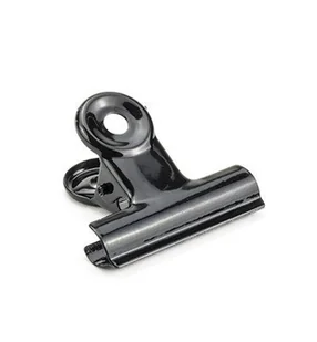 KLIPS METALOWY KLIP zaciskarka czarny 38mm - 1szt - Spinacze i klipsy do papieru - miniaturka - grafika 1