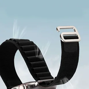 Pasek do zegarka sportowy Alogy Sport Strap do Apple Watch 4/5/6/7/8/SE (38/40/41mm) Czarny - Akcesoria do smartwatchy - miniaturka - grafika 7