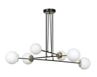 Lampy sufitowe - Emibig Ognis lampa wisząca 6-punktowa czarna 966/6 966/6 - miniaturka - grafika 1