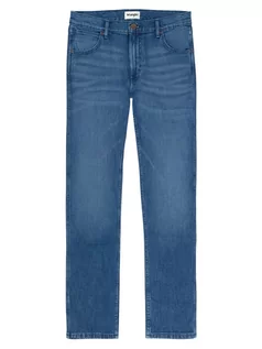 Spodnie męskie - Wrangler Dżinsy "Greensboro Aries Blue" - Regular fit - w kolorze granatowym - grafika 1
