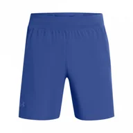 Spodnie sportowe męskie - Męskie spodenki do biegania Under Armour UA Launch Pro 7\'\' Shorts - niebieskie - UNDER ARMOUR - miniaturka - grafika 1
