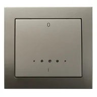 Wyłączniki światła i elektryczne - Ospel Kier satyna łącznik dwubiegunowy z podświetleniem ŁP-11WS/45 ŁP-11WS/45 - miniaturka - grafika 1