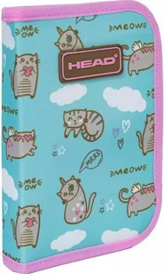 Astra Head Meow Dwuklapkowy niebiesko-różowy - Piórniki - miniaturka - grafika 1