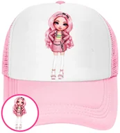 Czapki i chusty sportowe męskie - CZAPKA Z DASZKIEM RAINBOW HIGH DLA DZIECI SIATKA RÓŻOWA BEJSBOLÓWKA - miniaturka - grafika 1
