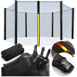 Siatka do trampoliny Eliton 12ft 355/374 cm 8 słupków - Akcesoria do trampolin - miniaturka - grafika 1