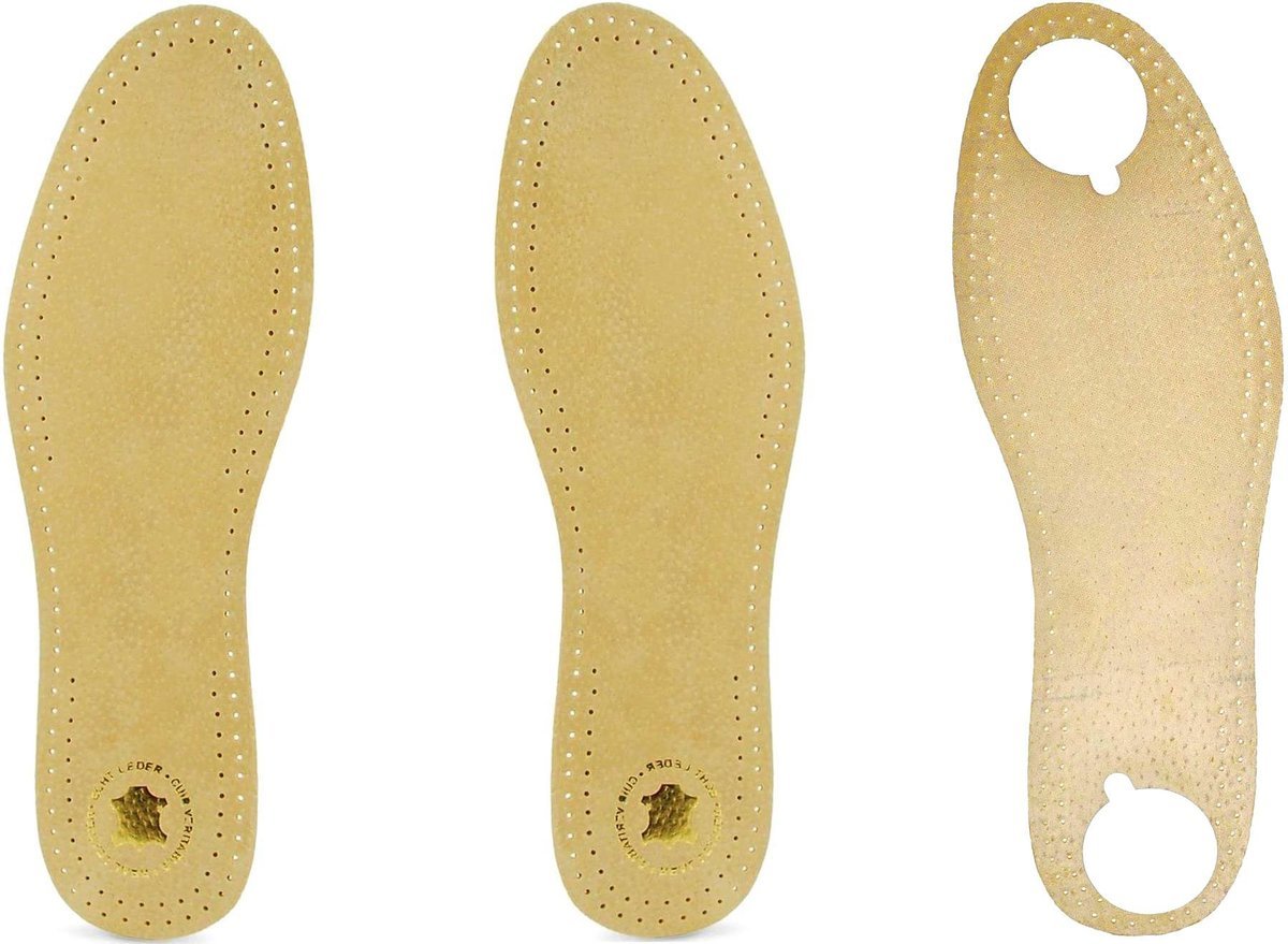 G10-73 BEŻOWE SAMOPRZYLEPNE CIENKIE 1mm WKŁADKI DO BUTÓW SKÓRA NATURALNA 43