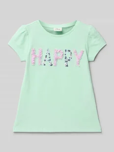 T-shirt o kroju regular fit z czystej bawełny - Koszulki dla dziewczynek - miniaturka - grafika 1