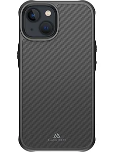 Black Rock - Etui z włókna węglowego, wytrzymałe etui z prawdziwego włókna węglowego, pasuje do Apple iPhone 14, etui na telefon komórkowy, osłona z włókna węglowego (czarny karbon) - Etui i futerały do telefonów - miniaturka - grafika 1