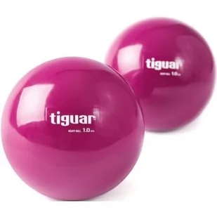 Tiguar Piłki heavyball 1,0 kg - śliwka TI-PHB010 - Piłki do ćwiczeń - miniaturka - grafika 1