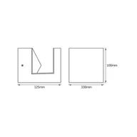 Lampy ogrodowe - OSRAM Kinkiet zewnętrzny ENDURA STYLE PYRAMID, aluminiowy / szary / cynkowy, stal szlachetna, nowoczesny - miniaturka - grafika 1