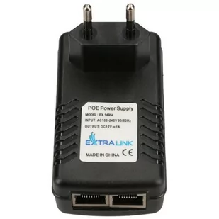 ExtraLink POE-12-12W 12V 12W 1A POWER ADAPTER WALL PLUG - Patchcordy - miniaturka - grafika 2