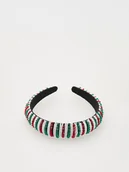 Ozdoby do włosów - Reserved - Opaska z koralikami - wielobarwny - miniaturka - grafika 1