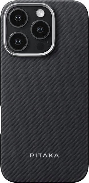 Pitaka Ultra-Slim Case, Black/Grey Twill - iPhone 16 Pro Max