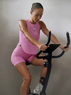 Koszulki sportowe damskie - 4F Top treningowy szybkoschnący damski - różowy XS - miniaturka - grafika 1