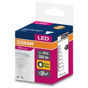 Osram Żarówka LED 5W LVPAR16 50 120st 5W/827 230V GU10 EUE 350lm 4058075198678 4058075198678 - Żarówki LED - miniaturka - grafika 1