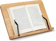Podpórki do książek - PODPÓRKA BAMBUSOWA STOJAK POD KSIĄŻKĘ TABLET DREWNO REGULOWANA STOJĄCA XL - miniaturka - grafika 1
