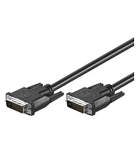 Goobay 0.5m Dual Link DVI-D Cable kabel DVI 0,5 m Czarny 93295 - Kable komputerowe i do monitorów - miniaturka - grafika 1