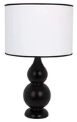 Lampy stojące - Czarna lampka nocna drewniana - 13X S223 W9-R17 - miniaturka - grafika 1
