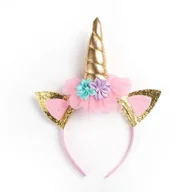 Dodatki do strojów karnawałowych - [s20038] Opaska przebranie jednorożca - miniaturka - grafika 1