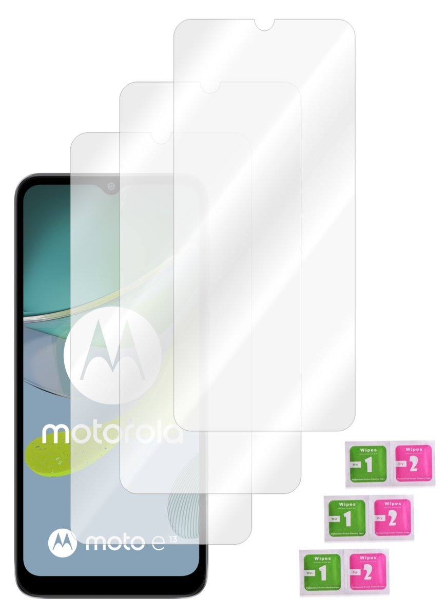 Szkło ochronne do MOTOROLA MOTO E13 hartowane 0,33mm na ekran 9H 3 sztuki