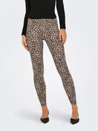 Legginsy - ONLY Legginsy w kolorze jasnobrązowo-czarnym - miniaturka - grafika 1